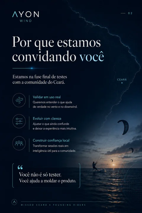 Por que estamos convidando você — validar em uso real, evoluir com clareza, construir confiança local